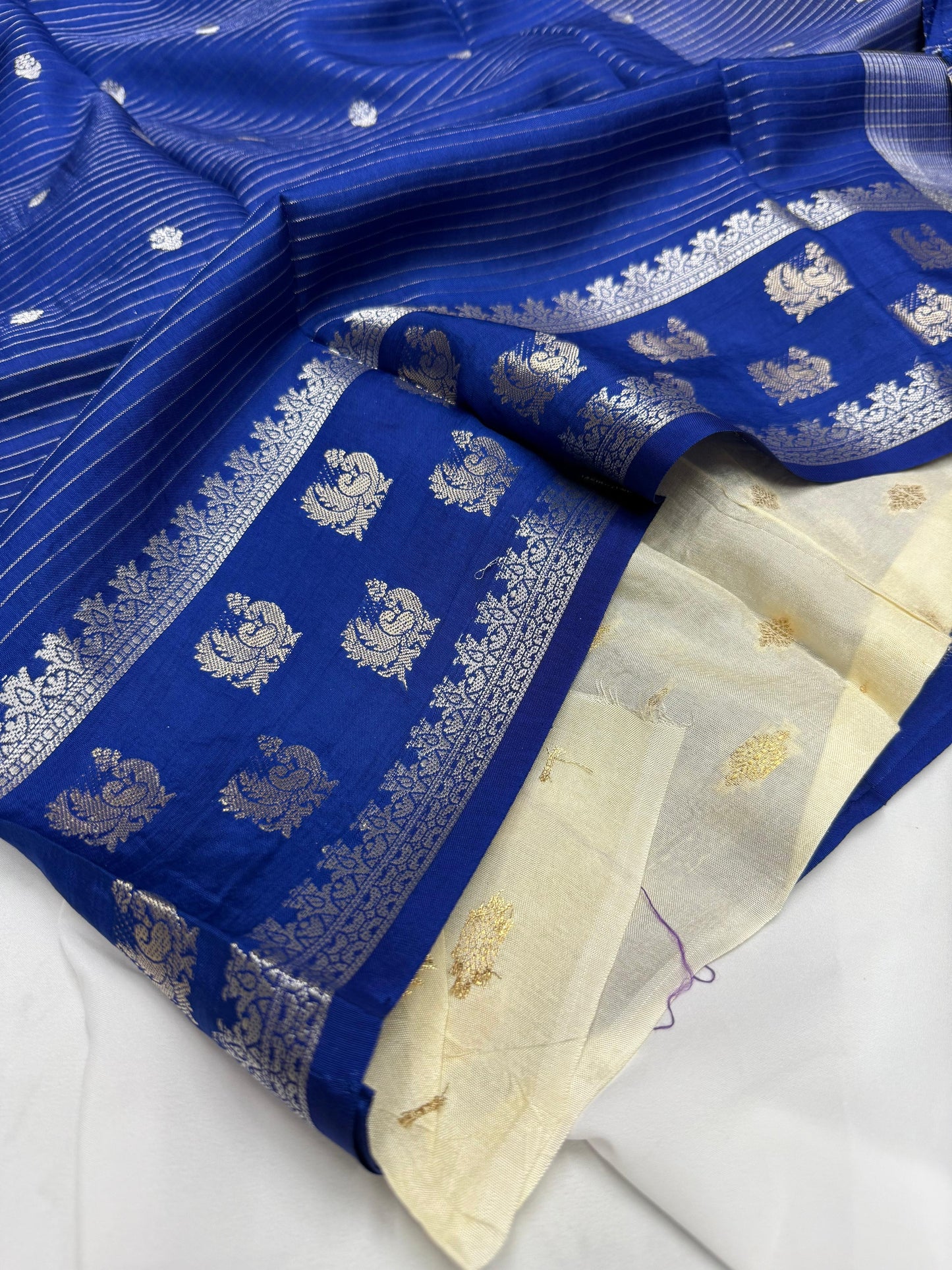 MORVIKA- (Blue) Pure Mysore Viscose Saree