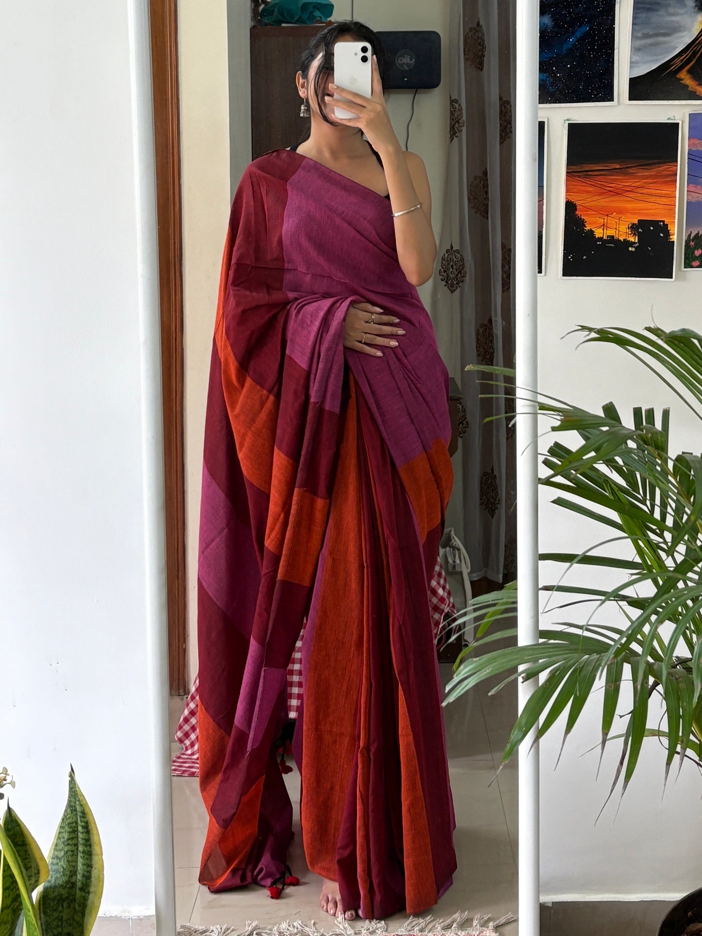 TIYA - Khadi Cotton Soft Saree