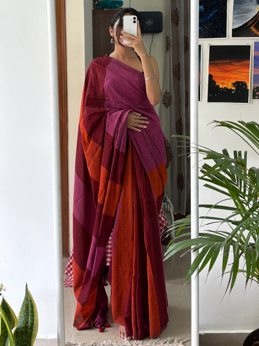 TIYA - Khadi Cotton Soft Saree