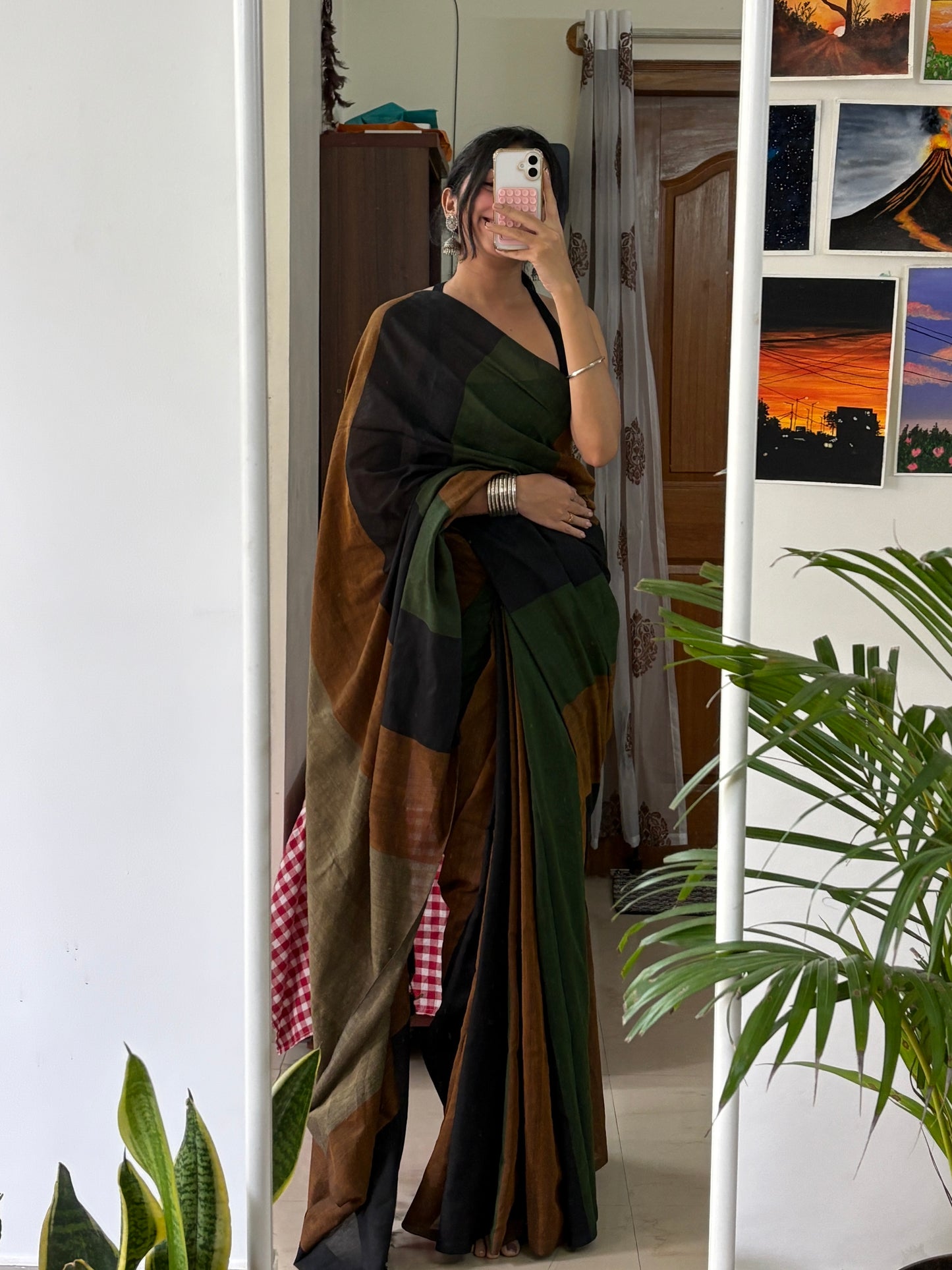 RHEA - Khadi Cotton Soft Saree