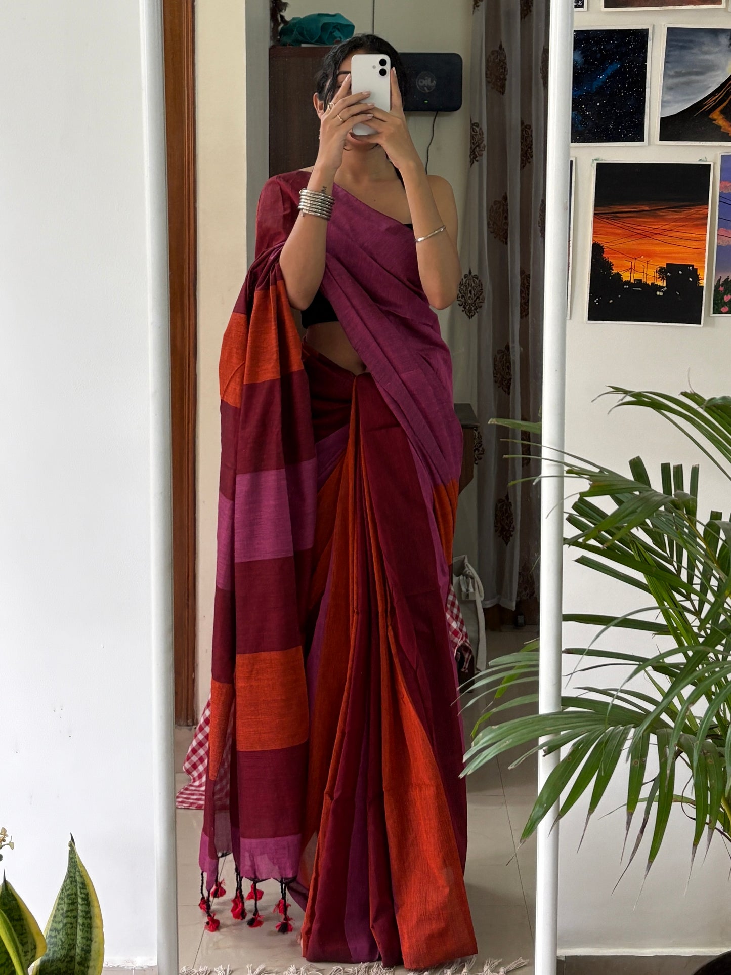 TIYA - Khadi Cotton Soft Saree