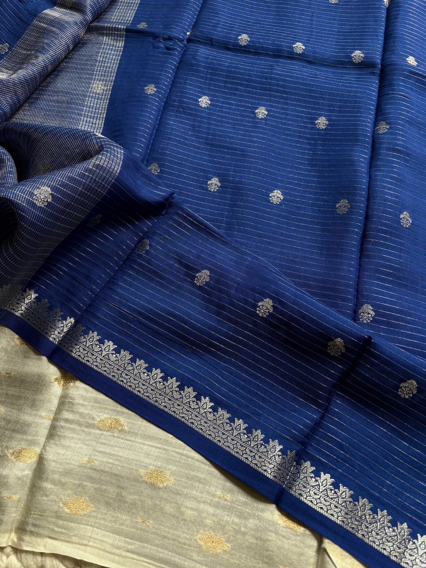 MORVIKA- (Blue) Pure Mysore Viscose Saree