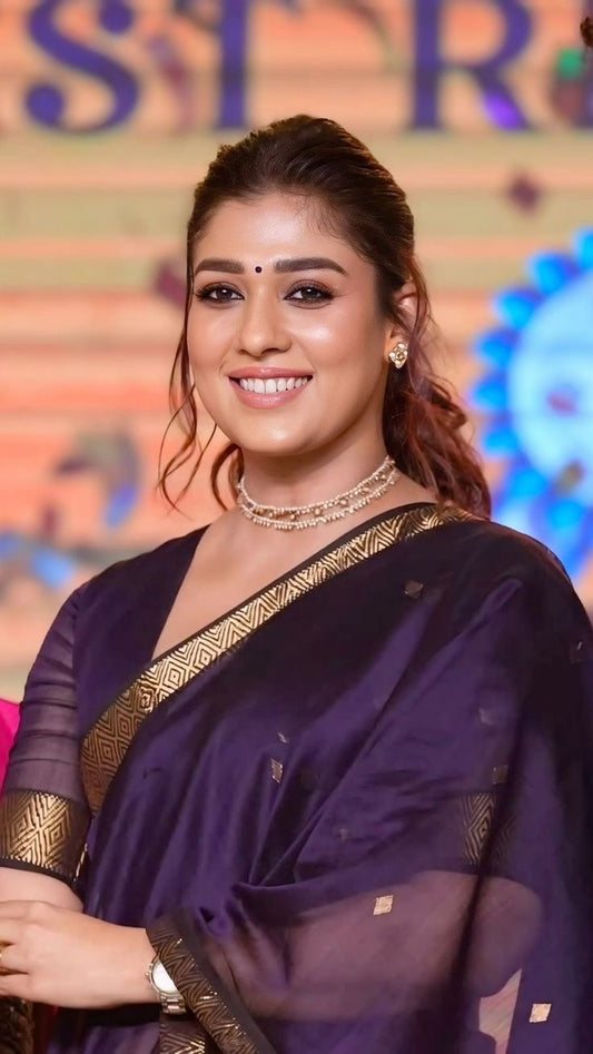 NAYANTARA - Maheswari Cotton Silk Handloom Saree