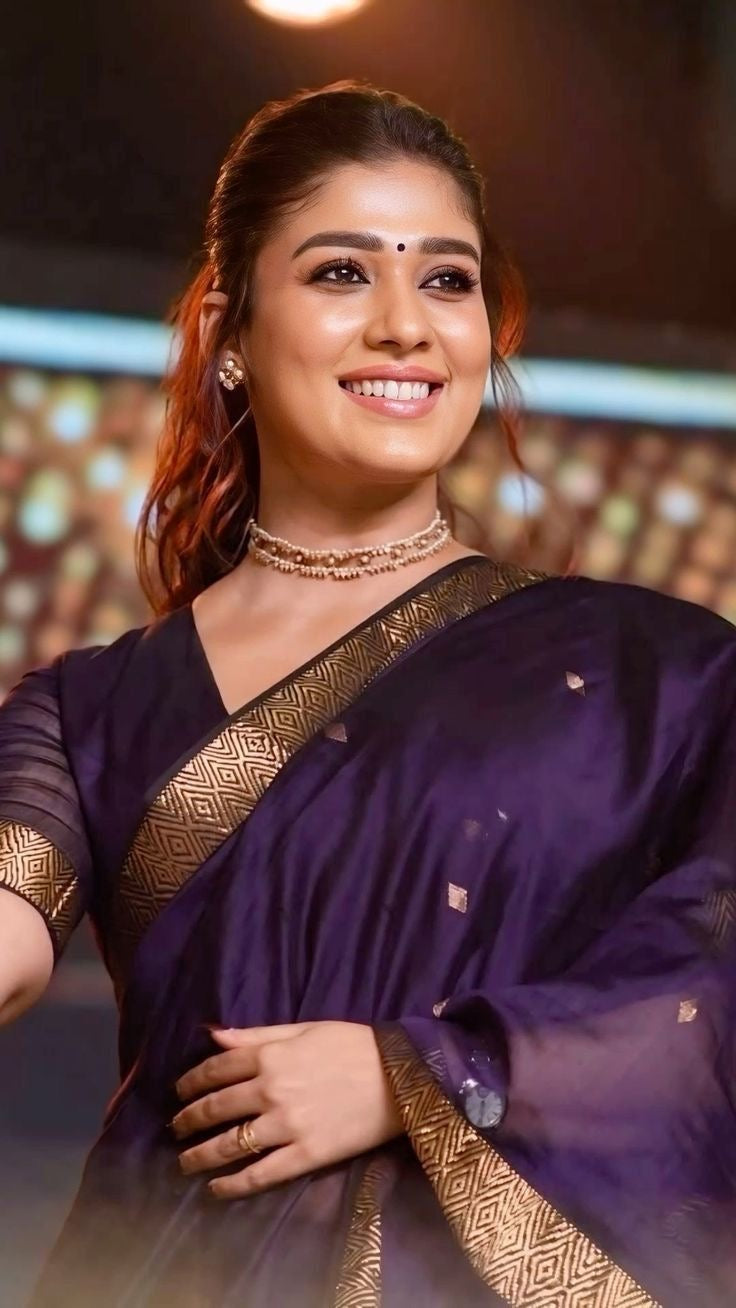 NAYANTARA - Maheswari Cotton Silk Handloom Saree
