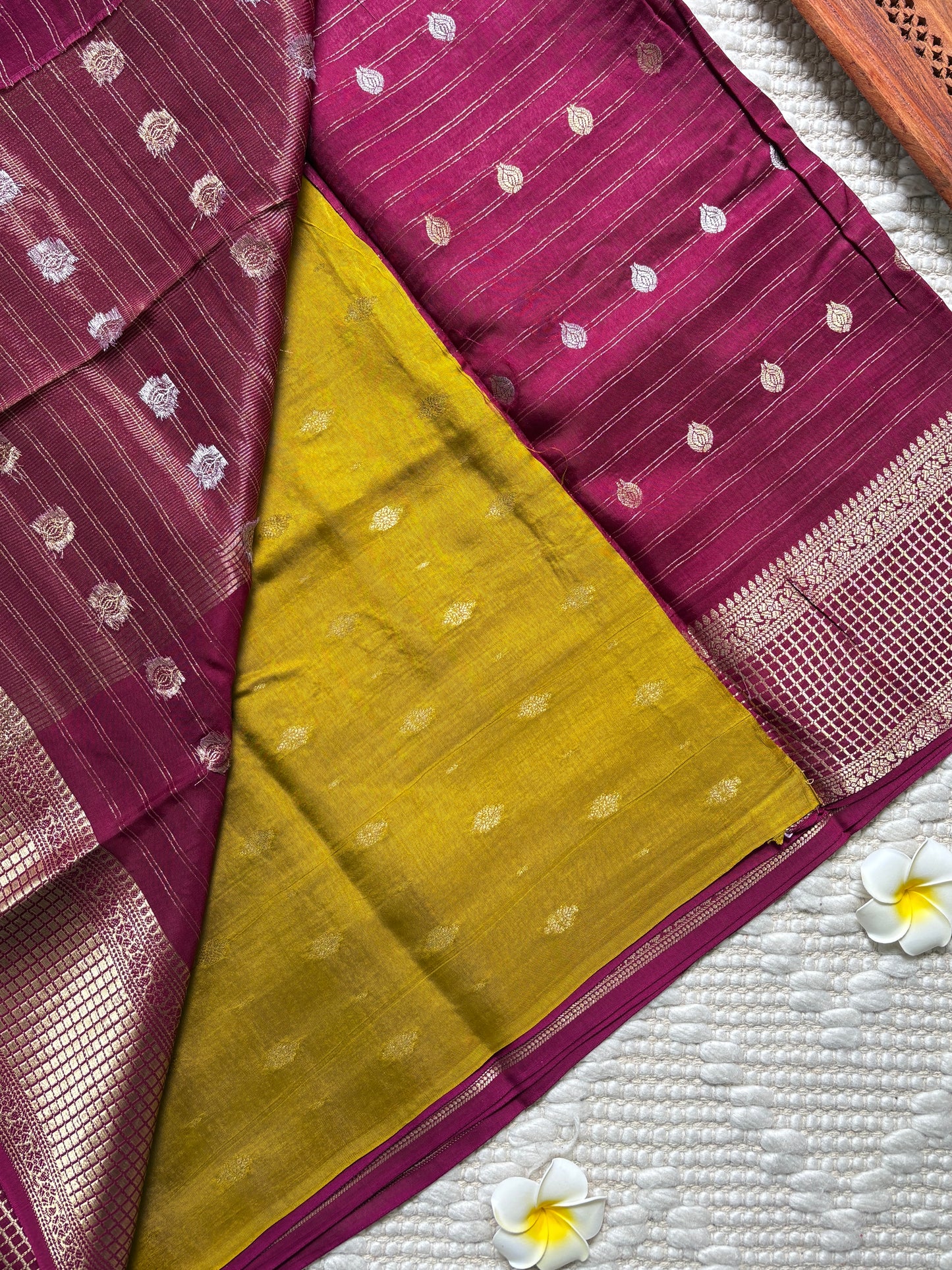 TANIRA (Maroon)- Pure Mysore Viscose Silk Saree