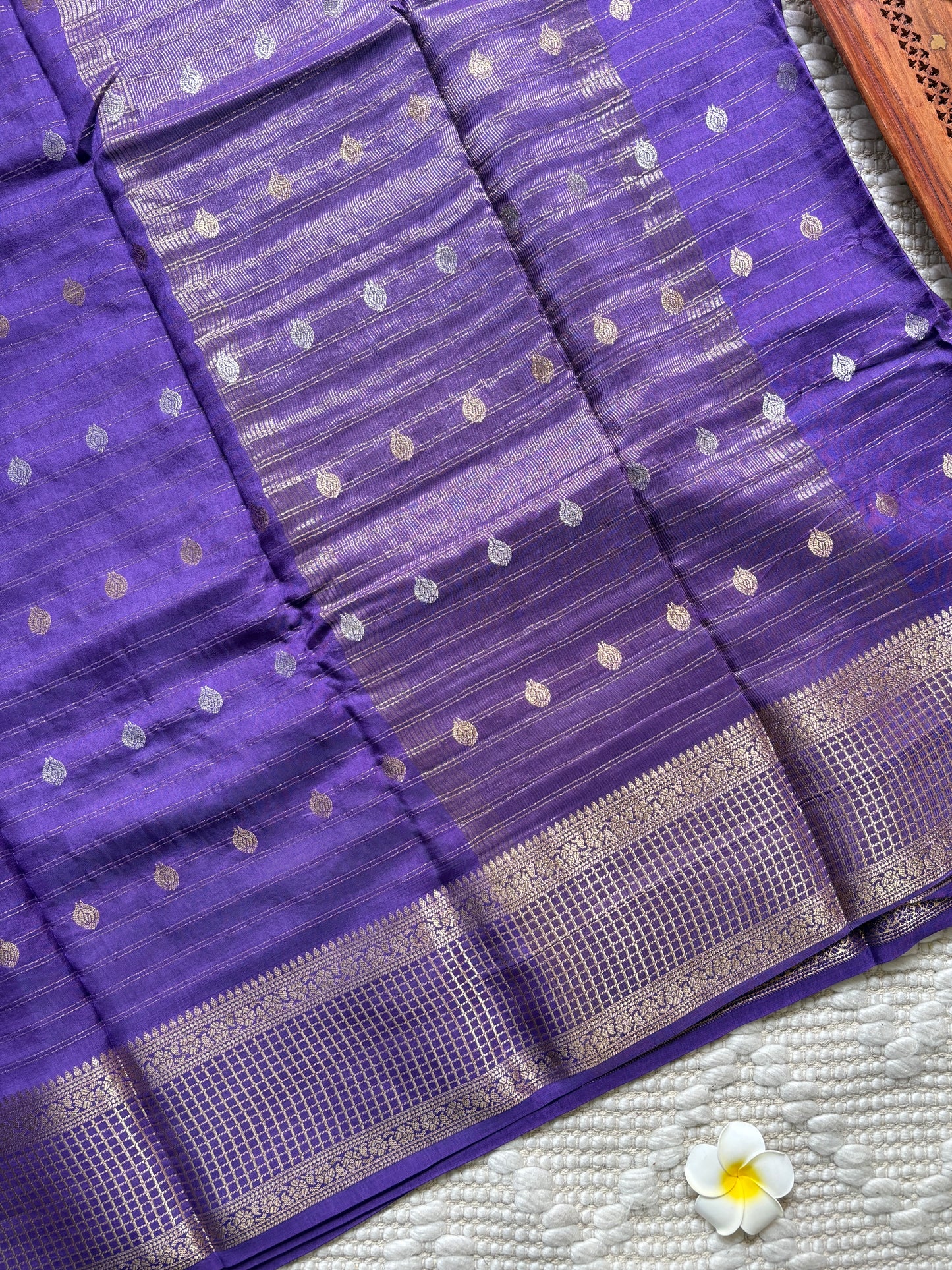 TANIRA (Purple)- Pure Mysore Viscose Silk Saree