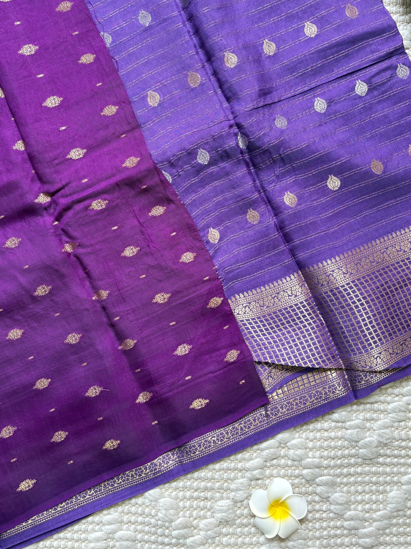 TANIRA (Purple)- Pure Mysore Viscose Silk Saree