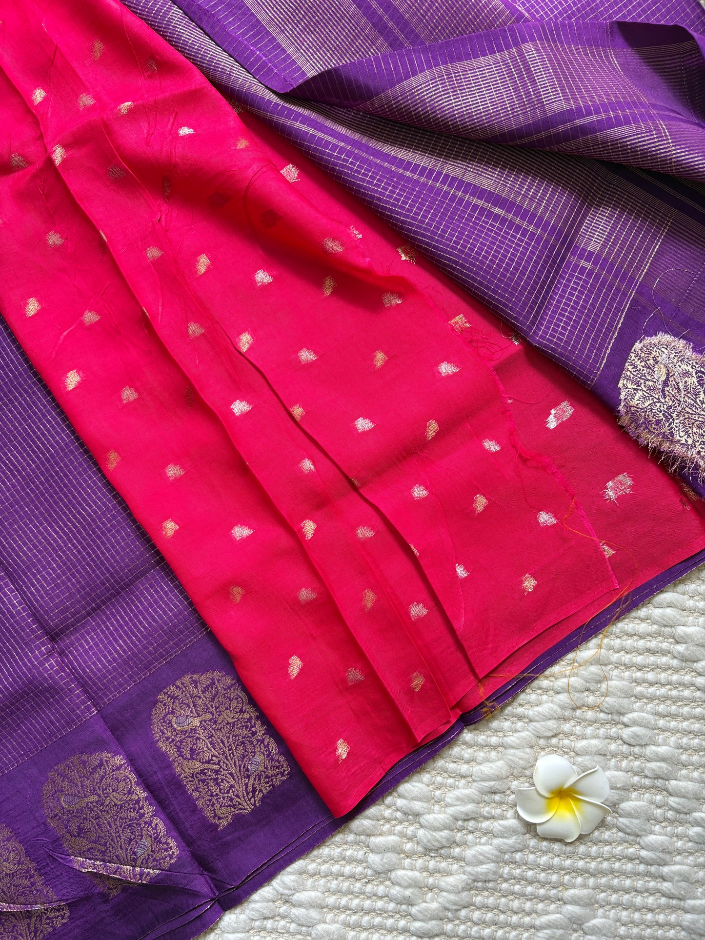 YAMIKA (Purple) - Pure Mysore Viscose Silk Saree