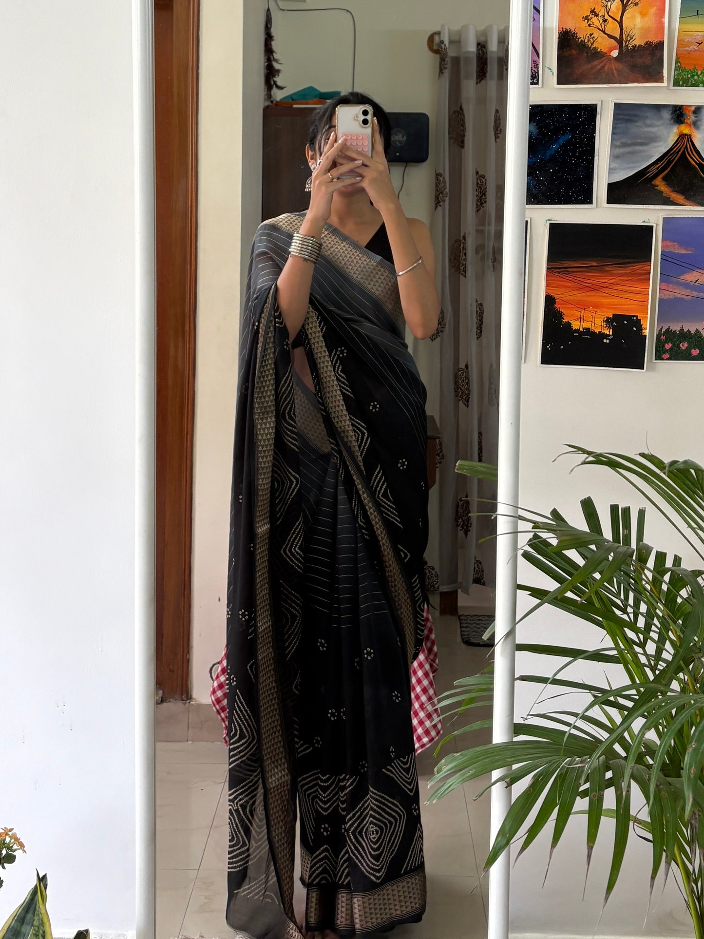 NYRA - Ombre Shade Bandhini Designer Saree