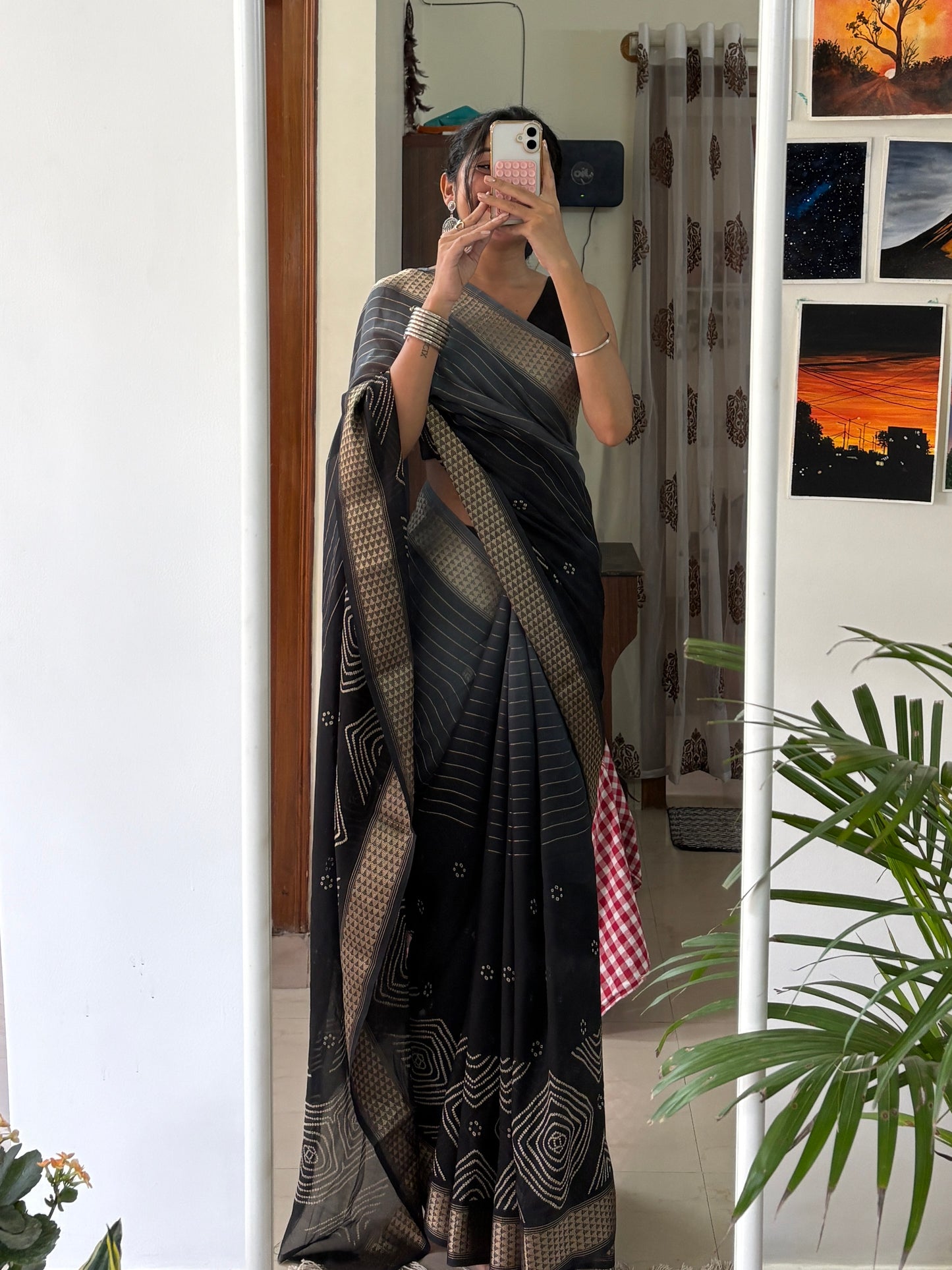 NYRA - Ombre Shade Bandhini Designer Saree