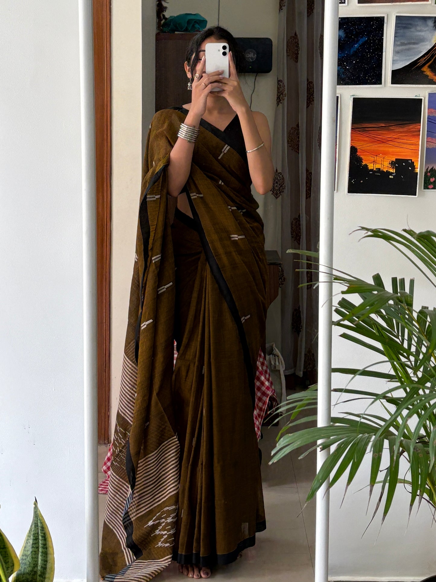SHARVI - Pure Cotton Handwoven Soft Saree