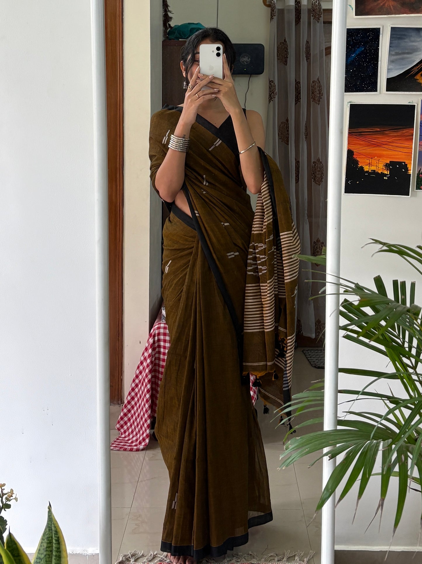 SHARVI - Pure Cotton Handwoven Soft Saree