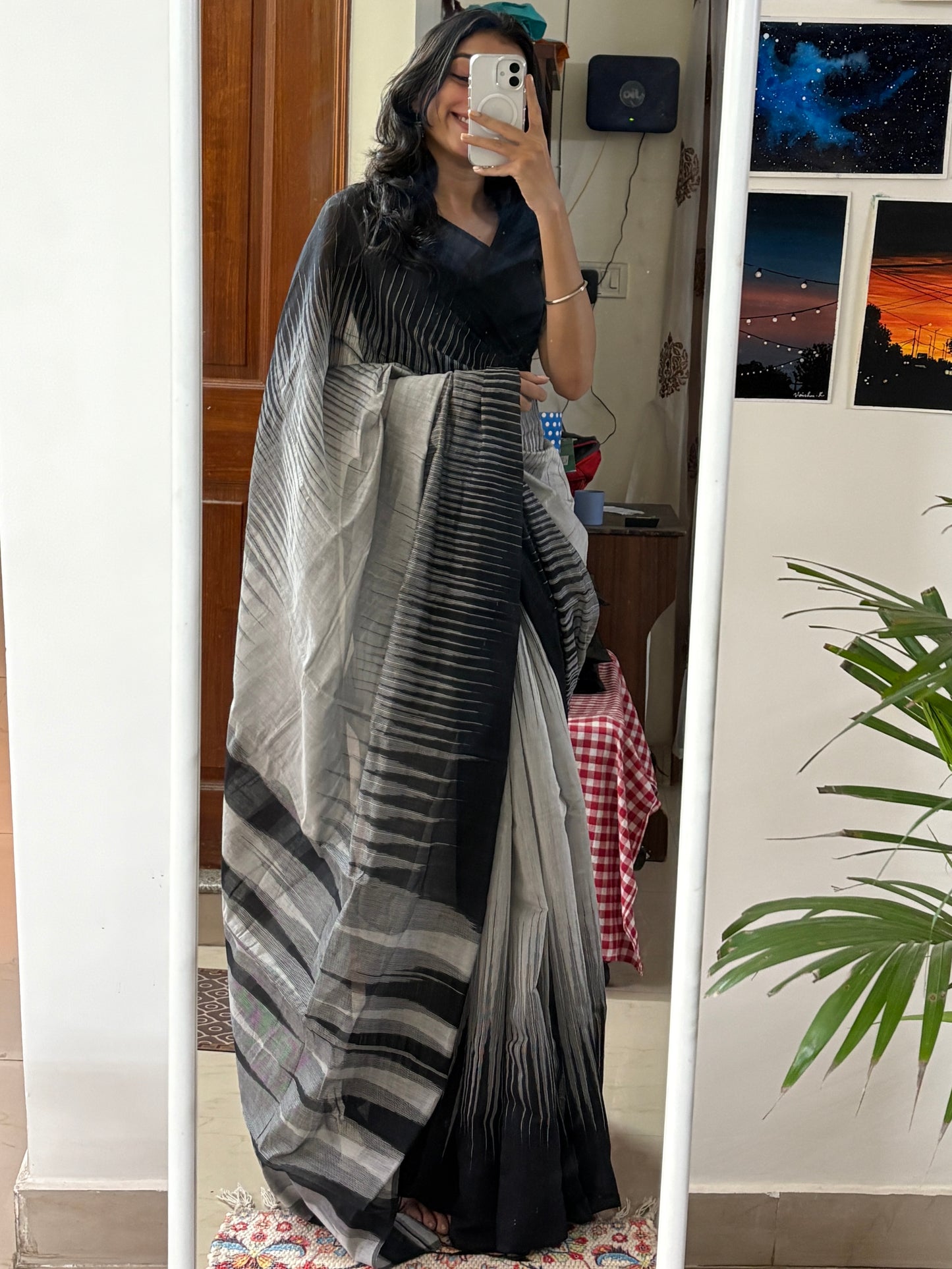 ISHARA - Ikkat Cotton Silk Saree (B)