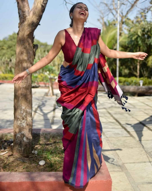DIYA - Khadi Cotton Soft Saree