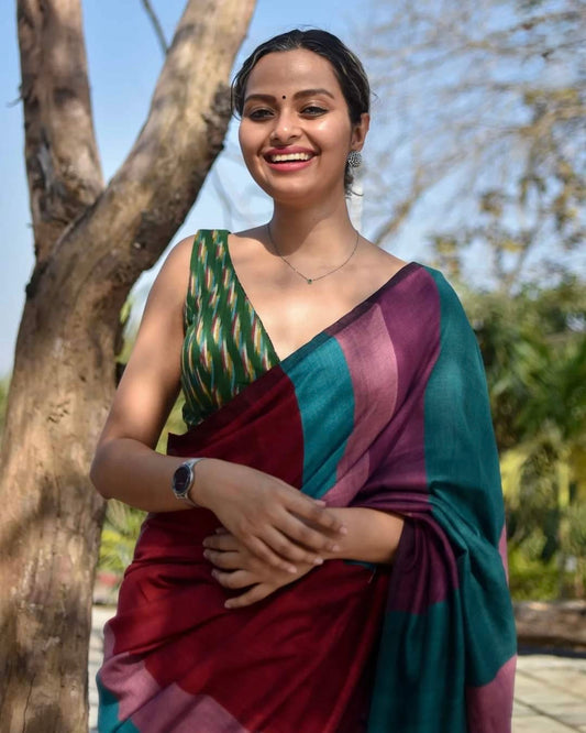MYRA - Khadi Cotton Soft Saree