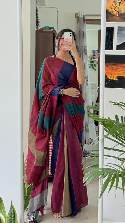 SHREYASI- Khadi Cotton Soft Saree