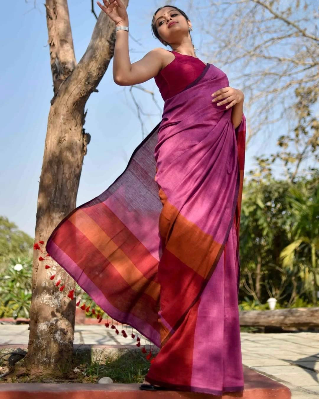 TIYA - Khadi Cotton Soft Saree