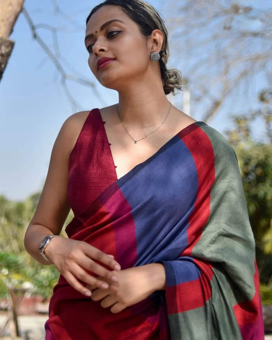 DIYA - Khadi Cotton Soft Saree