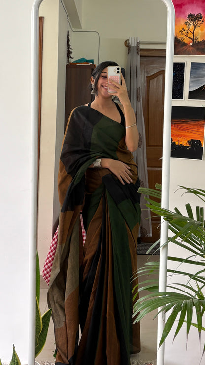 RHEA - Khadi Cotton Soft Saree