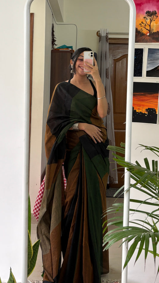 RHEA - Khadi Cotton Soft Saree