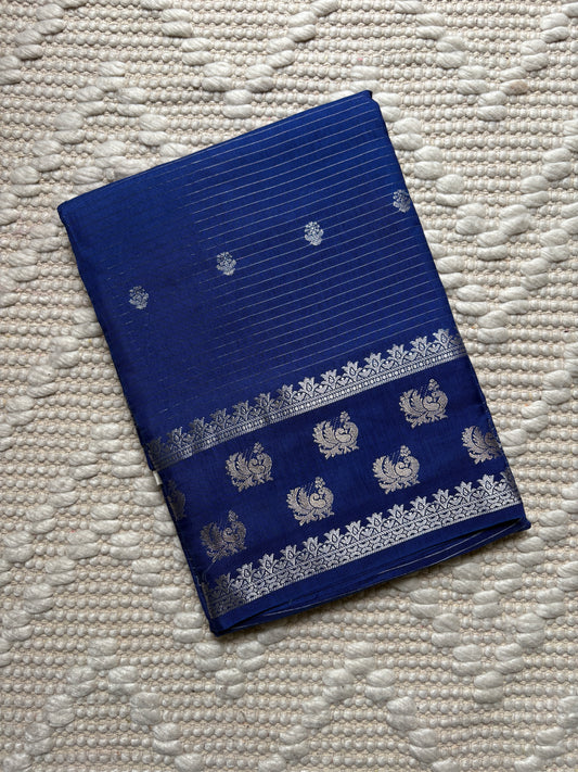 MORVIKA- (Blue) Pure Mysore Viscose Saree