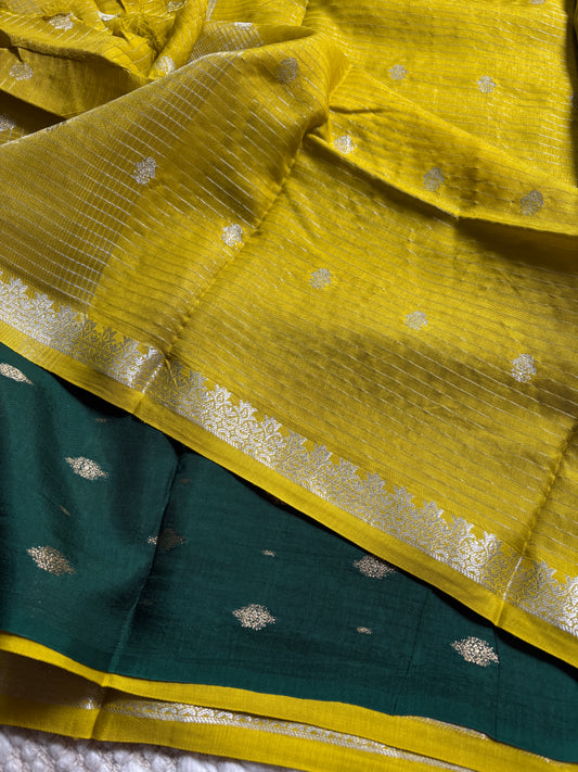 MORVIKA- (Yellow) Pure Mysore Viscose Saree