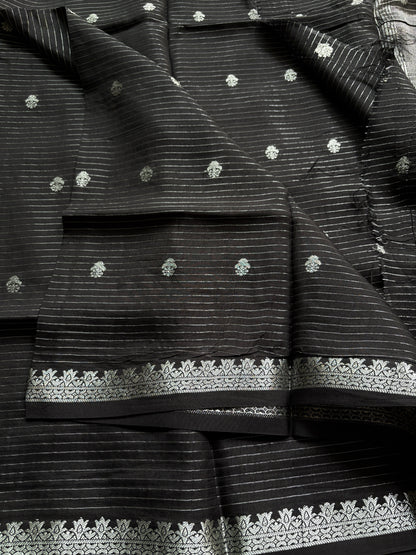 MORVIKA- (Black) Pure Mysore Viscose Saree