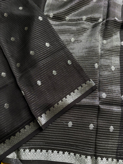 MORVIKA- (Black) Pure Mysore Viscose Saree
