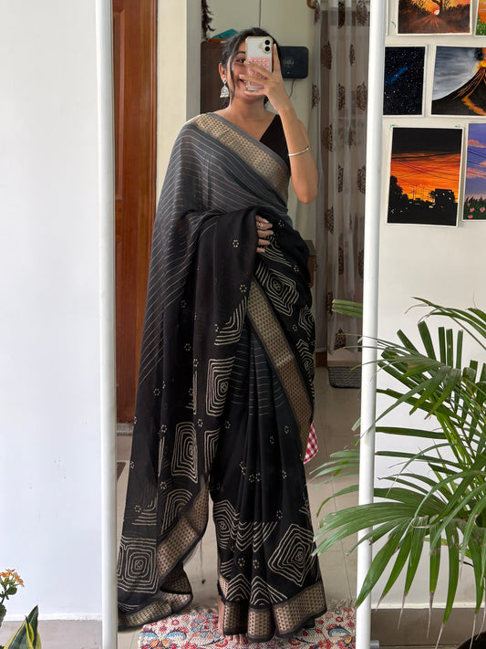 NYRA - Ombre Shade Bandhini Designer Saree