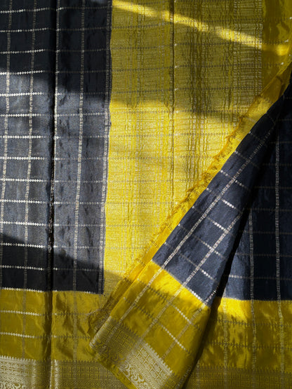 Anaya - Soft Chiffon Checks Saree