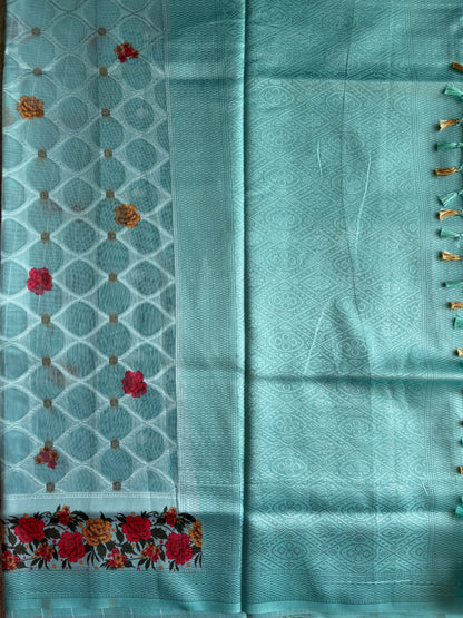 AAROHI (Blue)- Fancy Saree