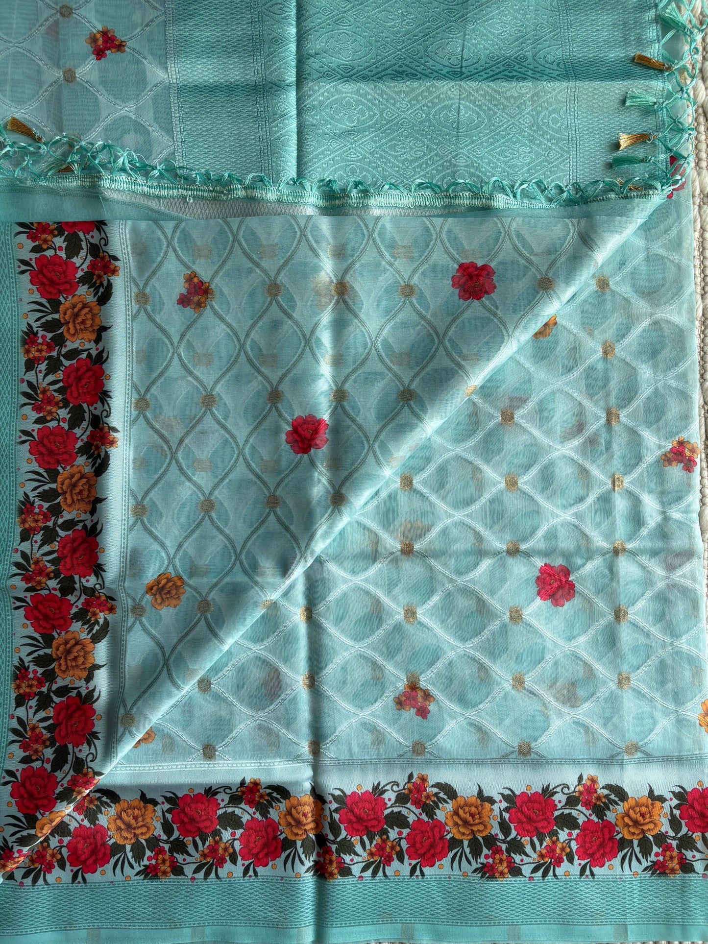 AAROHI (Blue)- Fancy Saree