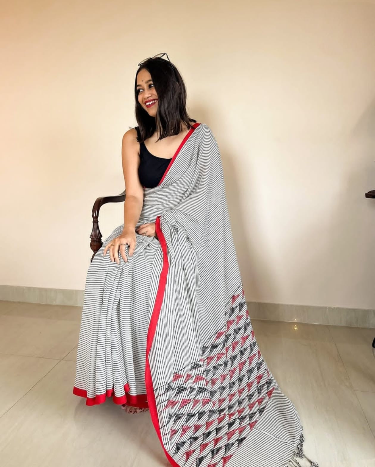 AMAIRA -  Pure Cotton Handwoven Saree