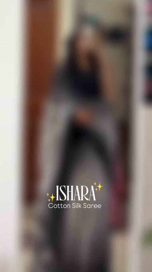 ISHARA - Ikkat Cotton Silk Saree (B)