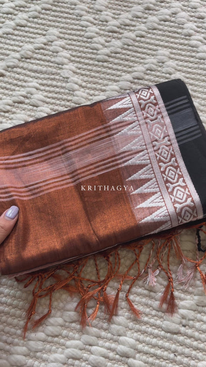 RUHANI- Tissue Cotton Soft Saree
