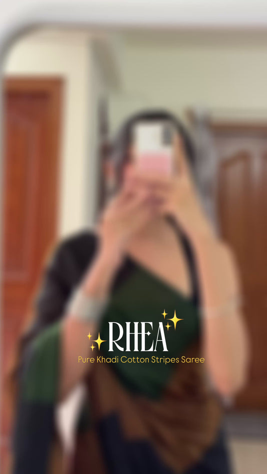 RHEA - Khadi Cotton Soft Saree
