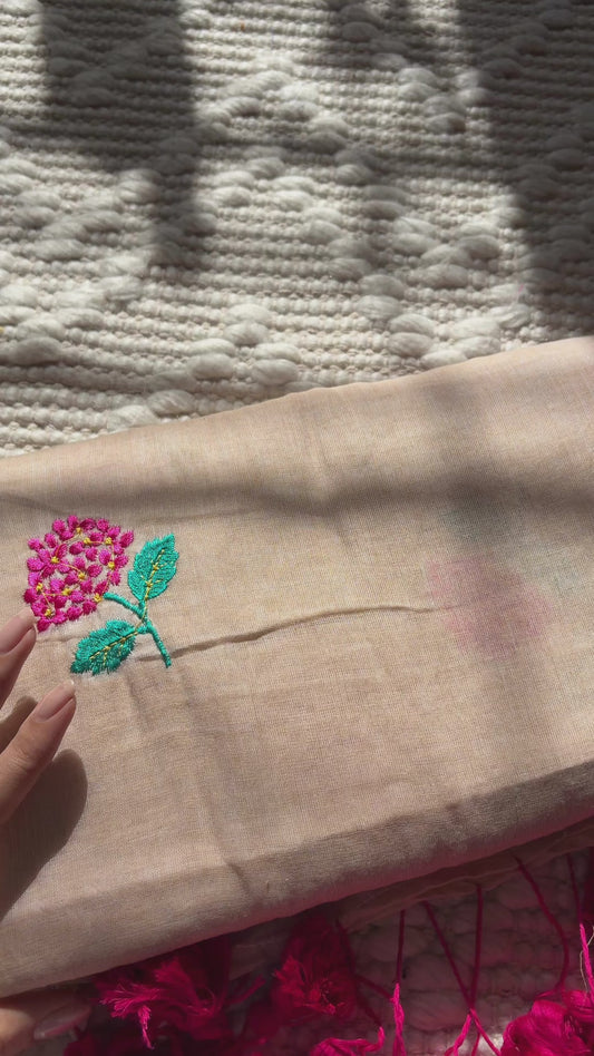 PHOOL - Pure Mul Cotton Soft Saree