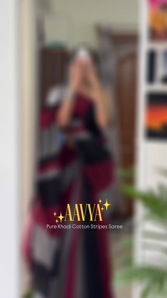 AAVYA - Khadi Cotton Soft Saree